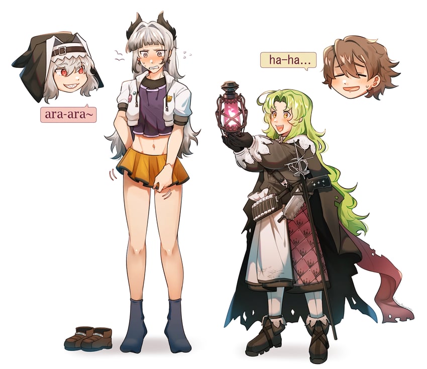 specter, irene, kugimiya rie, lloyd bannings, and kea (arknights and 3 more) drawn by leorlontyan