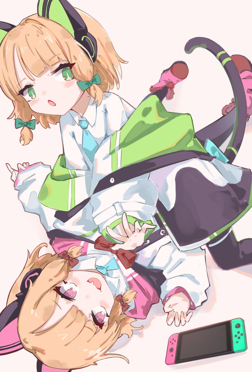 momoi and midori (blue archive) drawn by an_jin_yu_jue
