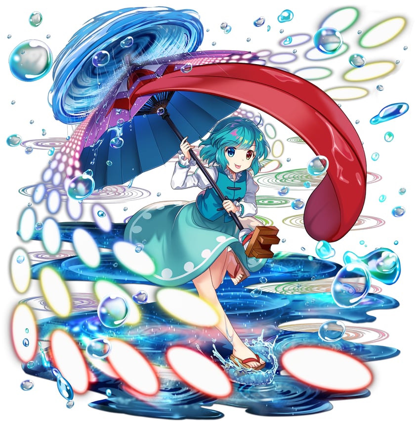 tatara kogasa (touhou and 1 more) drawn by rotte_(1109)