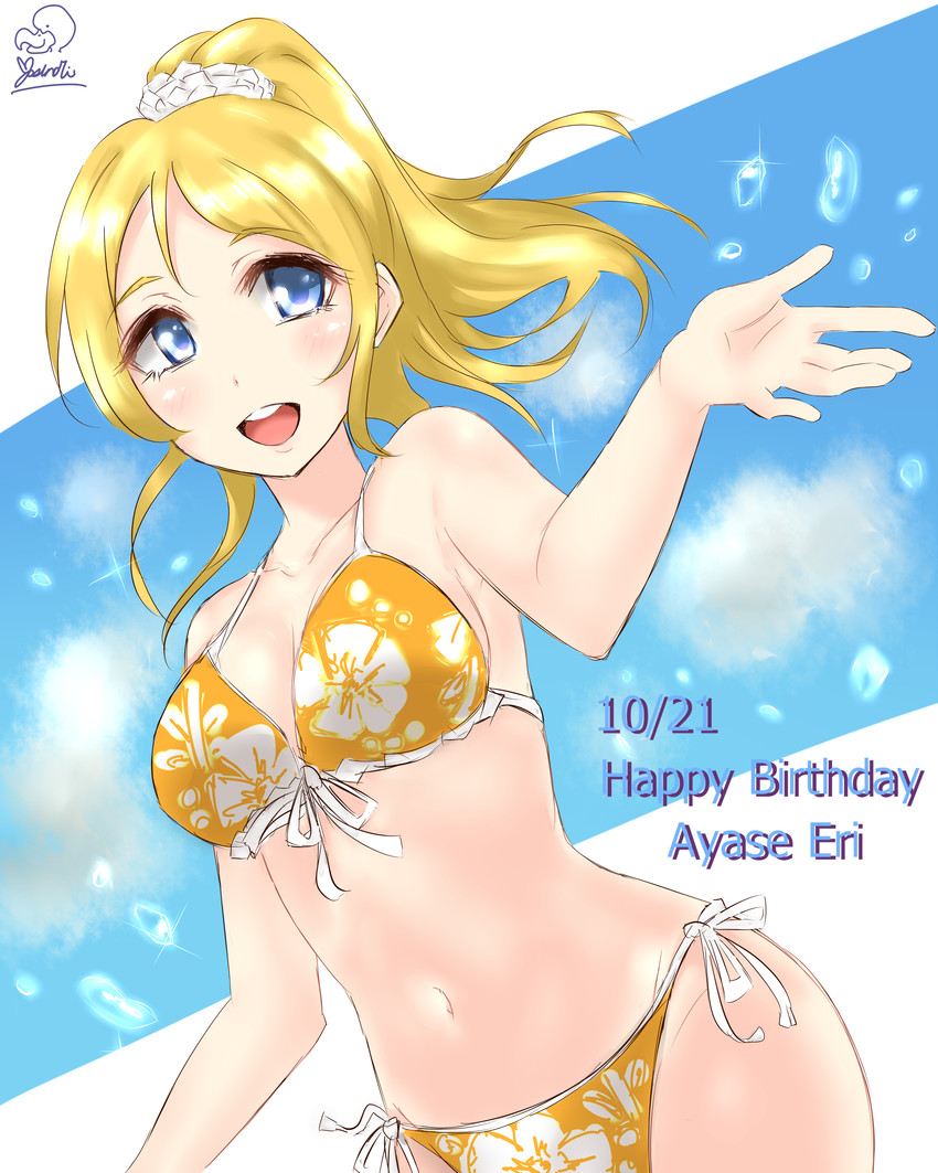 ayase eli (love live! and 1 more) drawn by kaya_(yoshina9)