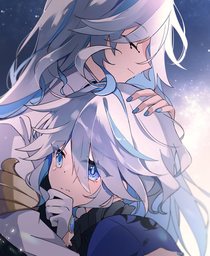 furina and focalors (genshin impact) drawn by satorigame