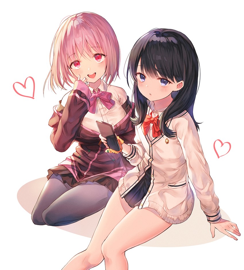 takarada rikka and shinjou akane (gridman universe and 1 more) drawn by kh_(kh_1128)