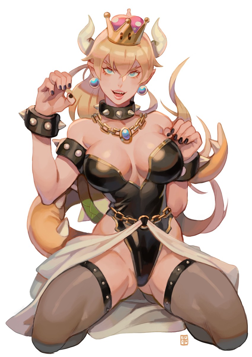 bowsette (mario and 1 more) drawn by absolum_art