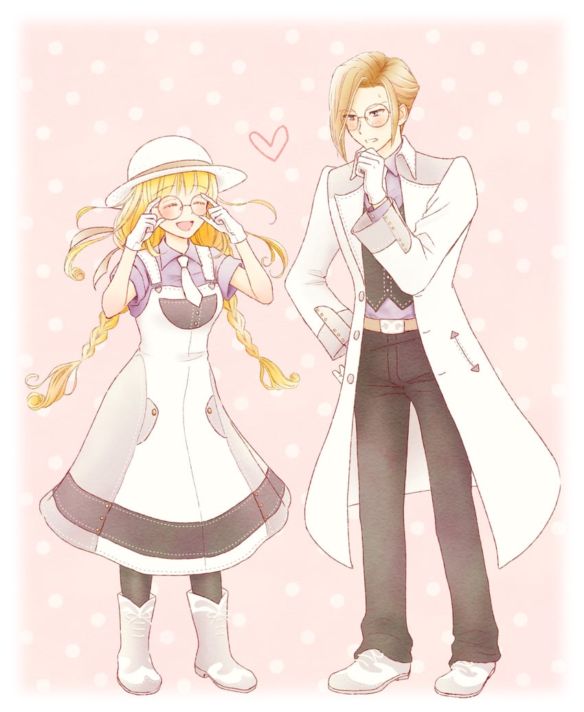 nanami and ford (bokujou monogatari and 1 more) drawn by azu_rin_go