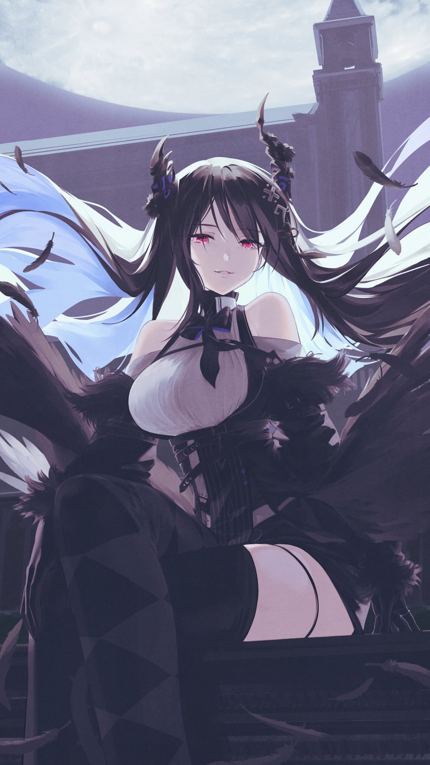 nerissa ravencroft (hololive and 1 more) drawn by iva_(iva4111)