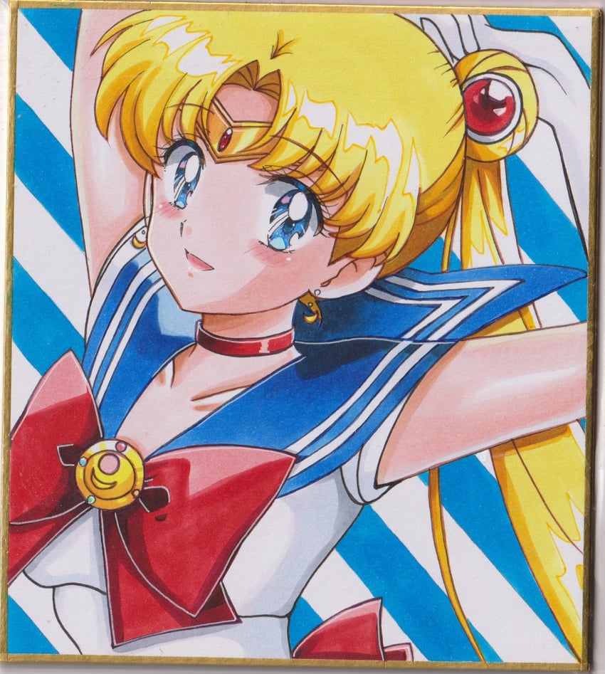 tsukino usagi and sailor moon (bishoujo senshi sailor moon) drawn by user_kztc4472