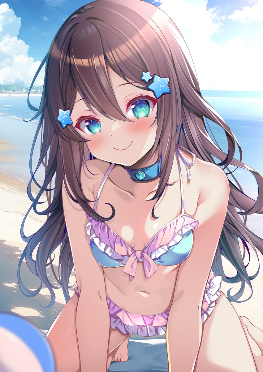 yuna mercury (indie virtual youtuber) drawn by origami_aya
