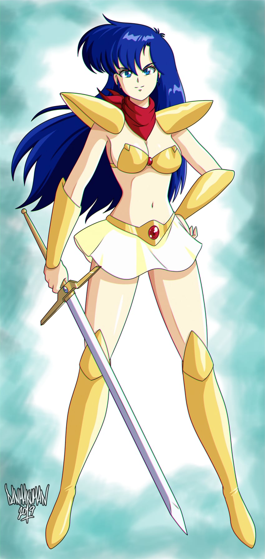 asou yuuko and valis (mugen senshi valis) drawn by danmakuman