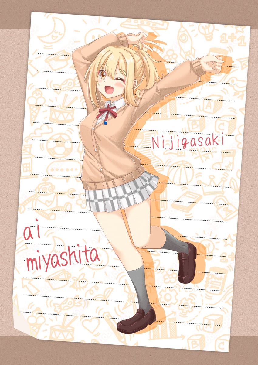 miyashita ai (love live! and 1 more) drawn by matsurugi_tsukasa
