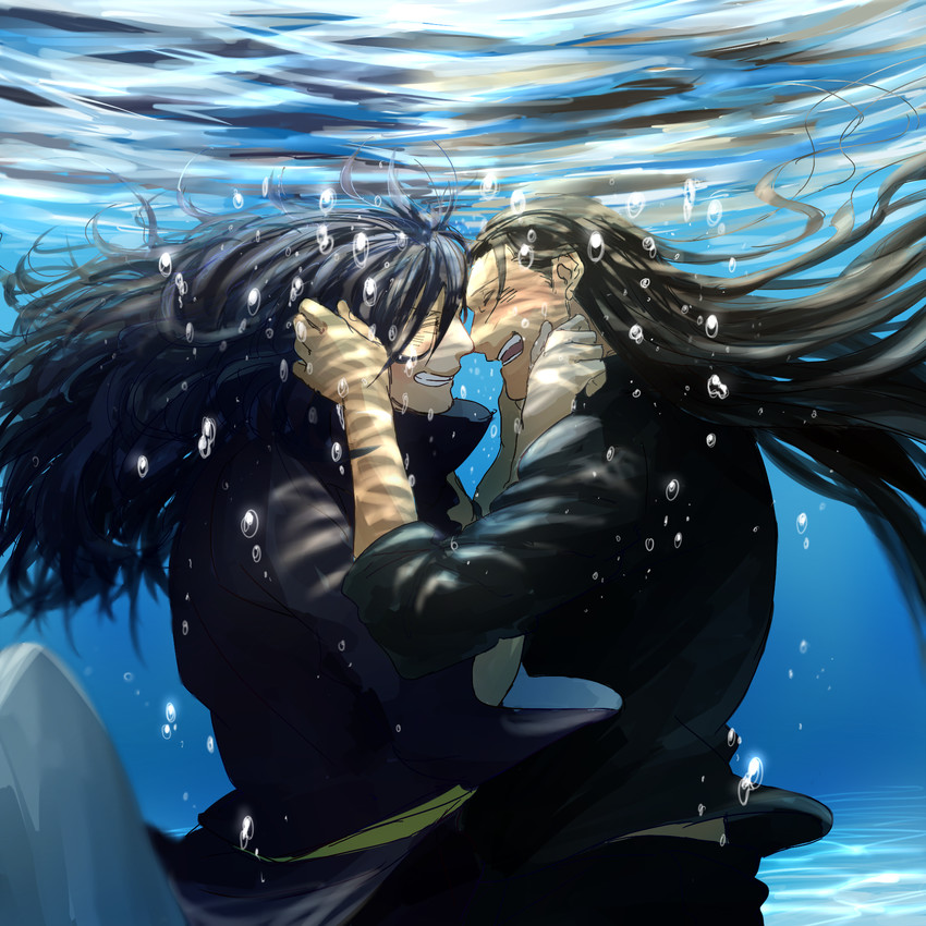 uchiha madara and senju hashirama (naruto and 1 more) drawn by piyoshi