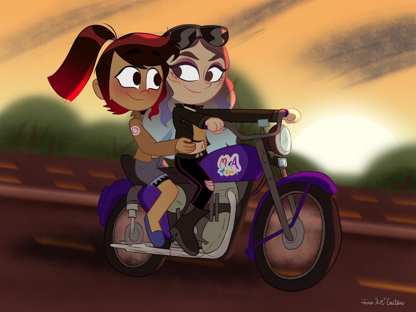 andrea davenport and molly mcgee (the ghost and molly mcgee) drawn by joseartcentenoofficial