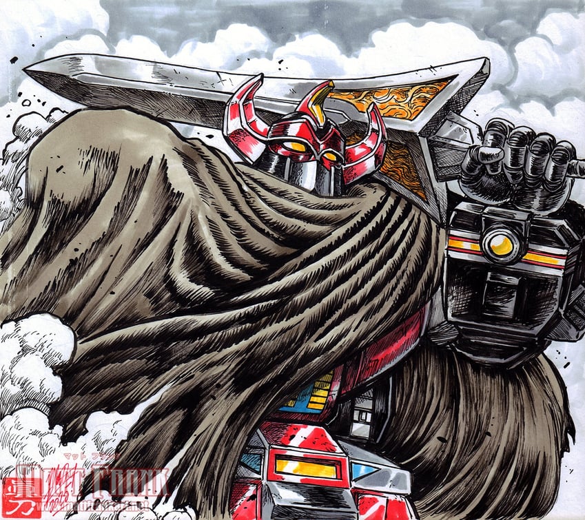 daizyuzin (super sentai and 2 more) drawn by matt_frank