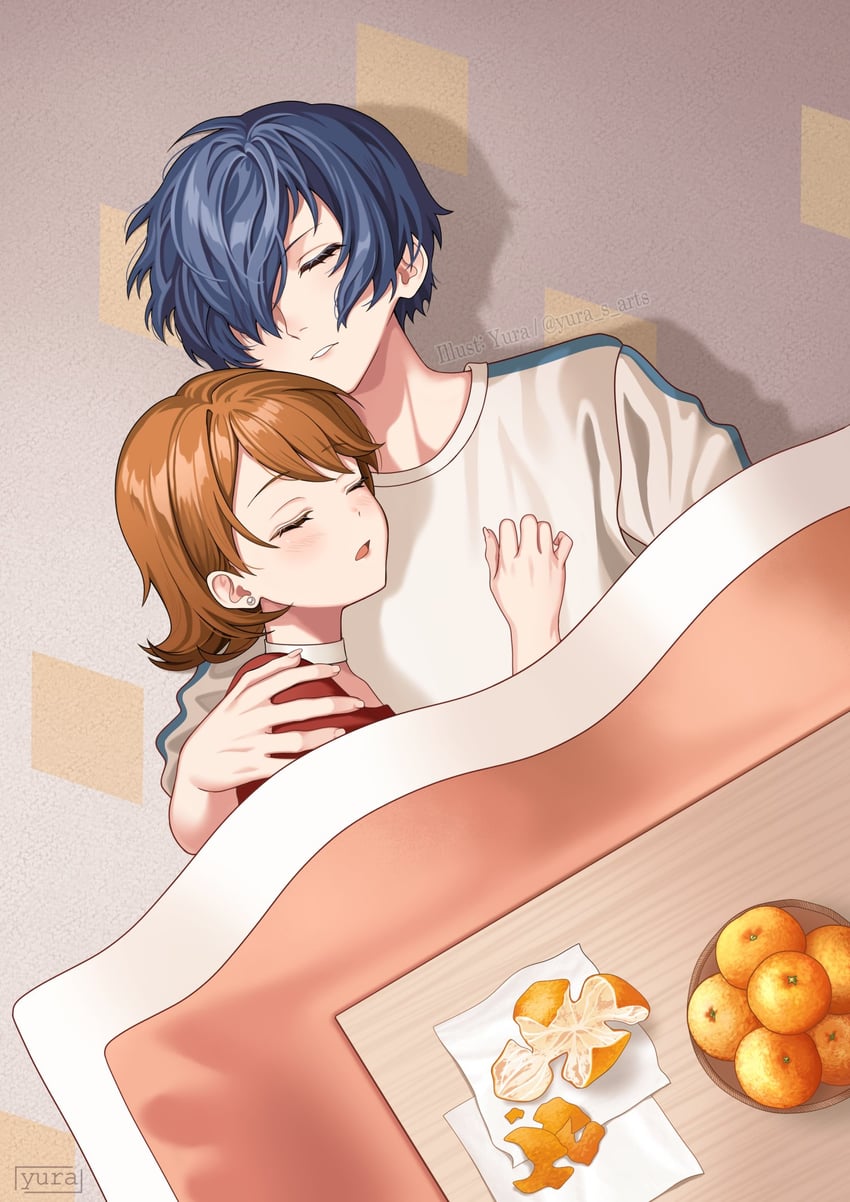 yuuki makoto and takeba yukari (persona and 2 more) drawn by yura_s_arts