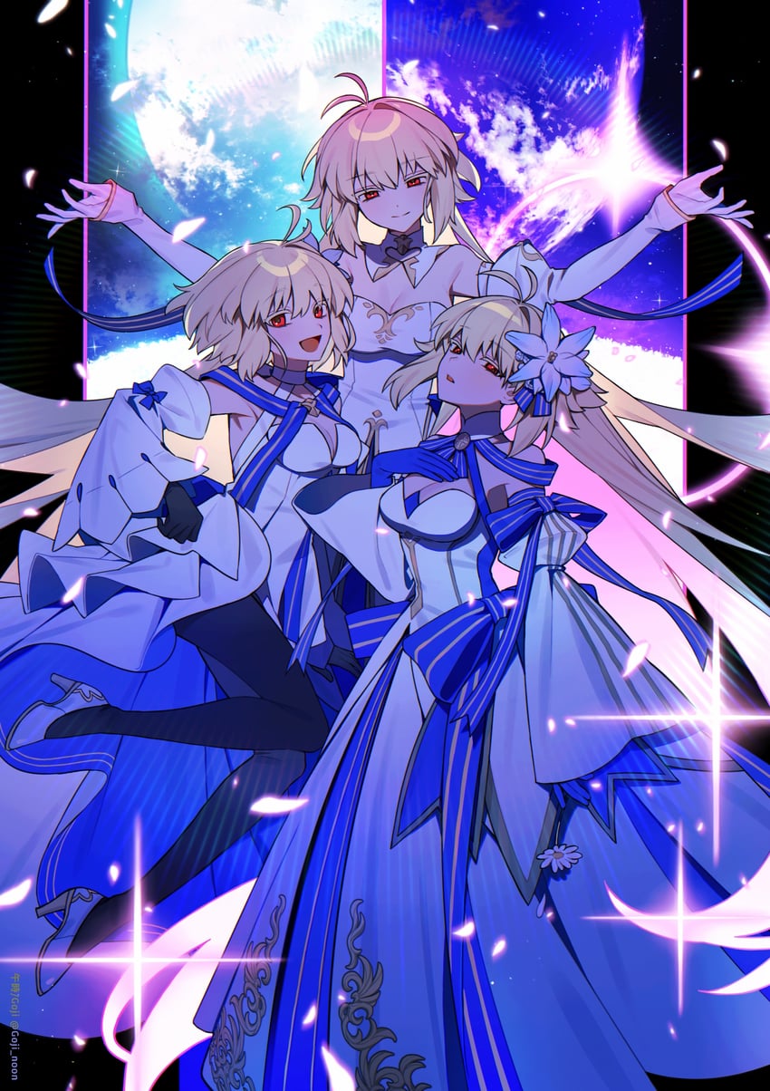 arcueid brunestud and archetype earth (fate and 1 more) drawn by goji_noon
