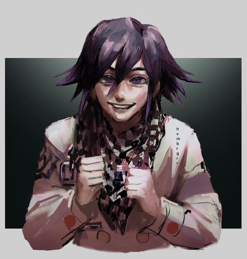 oma kokichi (danganronpa and 1 more) drawn by hvmbrgrr