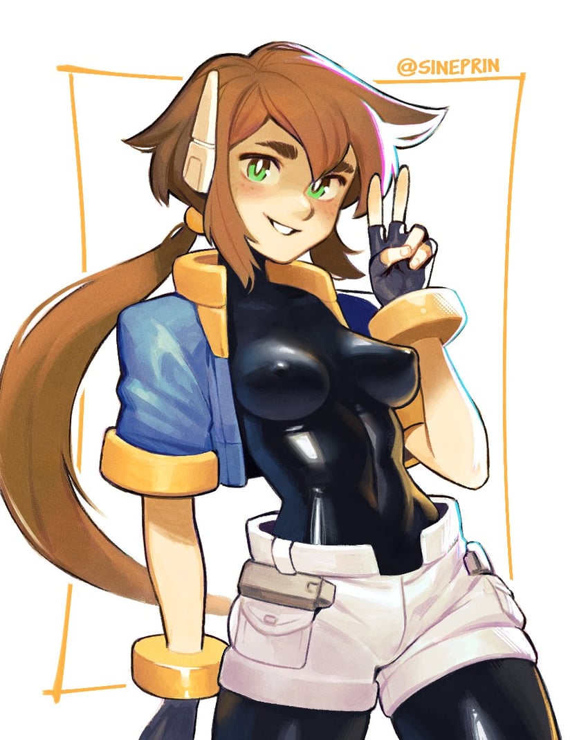 aile (mega man and 3 more) drawn by effy_neprin