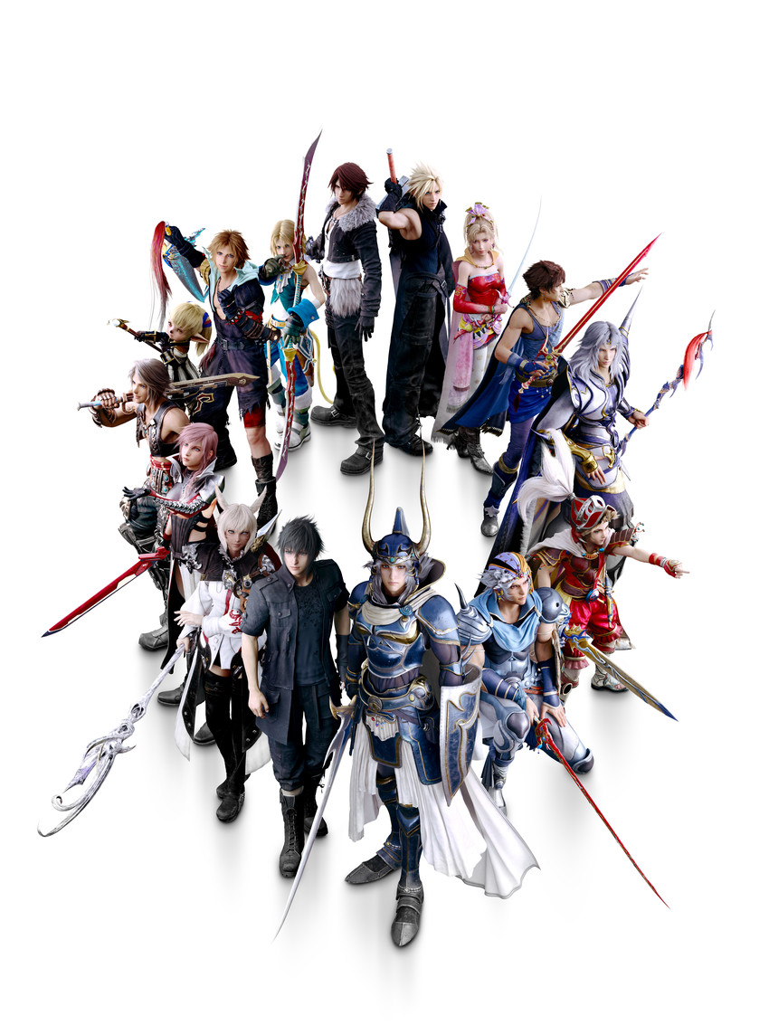cloud strife, terra branford, squall leonhart, zidane tribal, y'shtola rhul, and 9 more (final fantasy and 20 more)