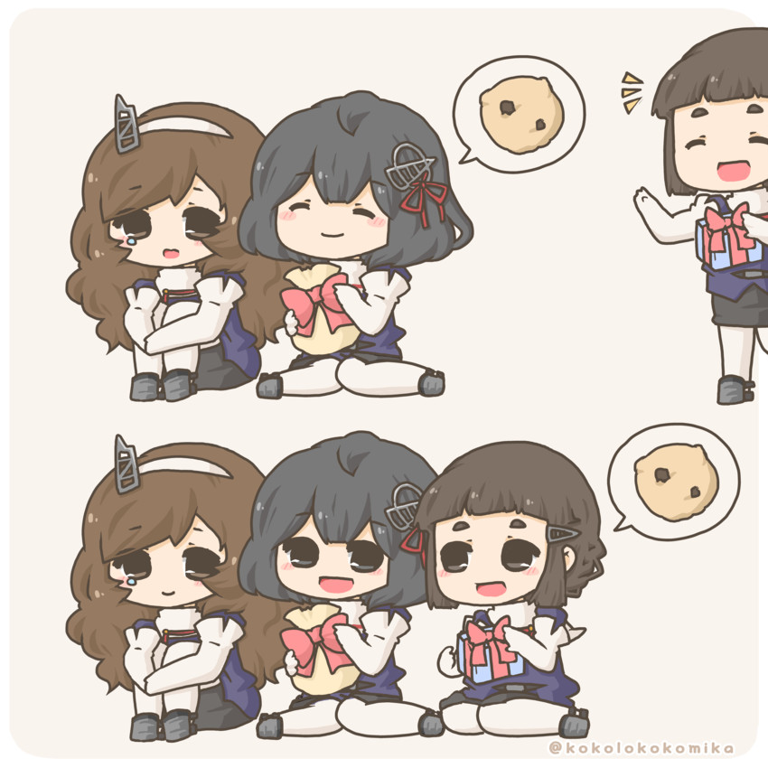 ashigara, haguro, and myoukou (kantai collection) drawn by kokoko_(kokolololo)