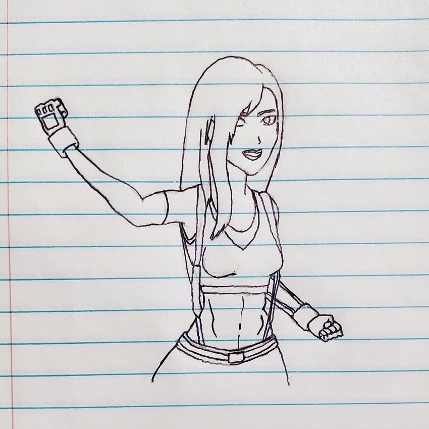 tifa lockhart (final fantasy and 2 more) drawn by jparts260plus
