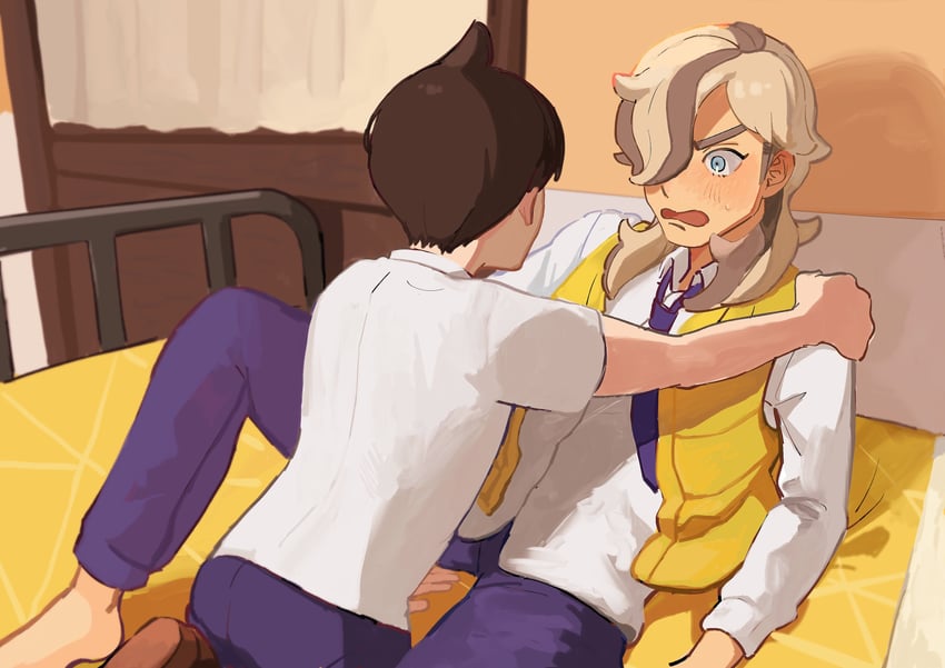 florian and arven (pokemon and 1 more) drawn by akaboshipkmn