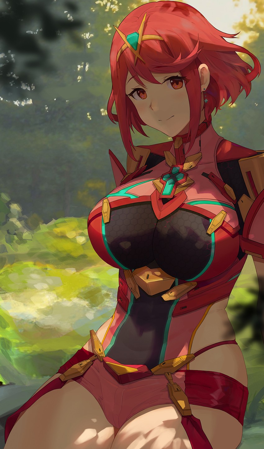 pyra (xenoblade chronicles and 1 more) drawn by 0.7_(aysatnegr)