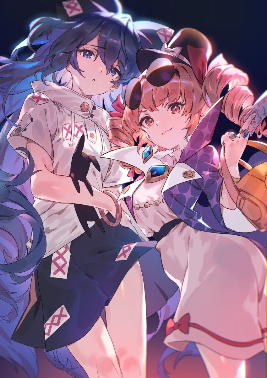 yorigami shion and yorigami jo'on (touhou) drawn by u_u_zan