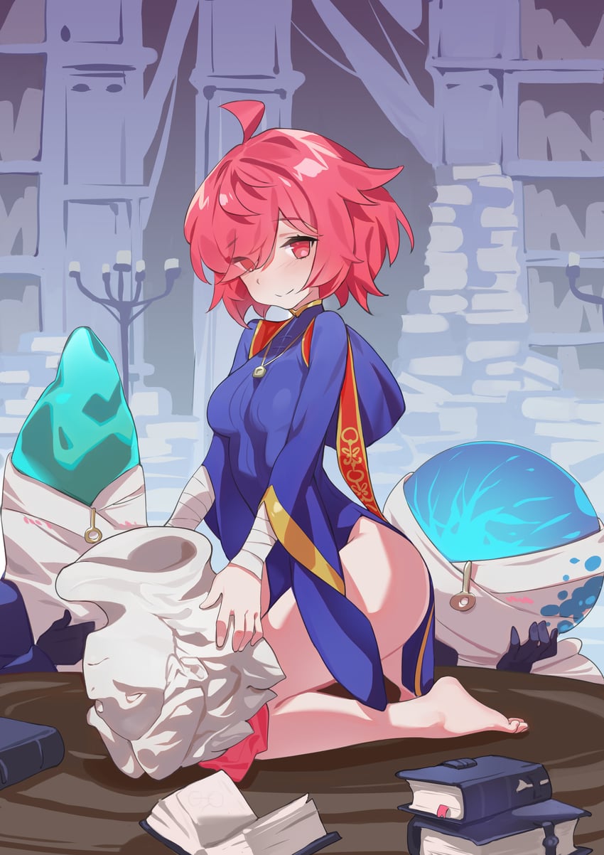 primeval sorcerer lusat and primeval sorcerer azur (original and 1 more) drawn by bob_(pixiv49522586)