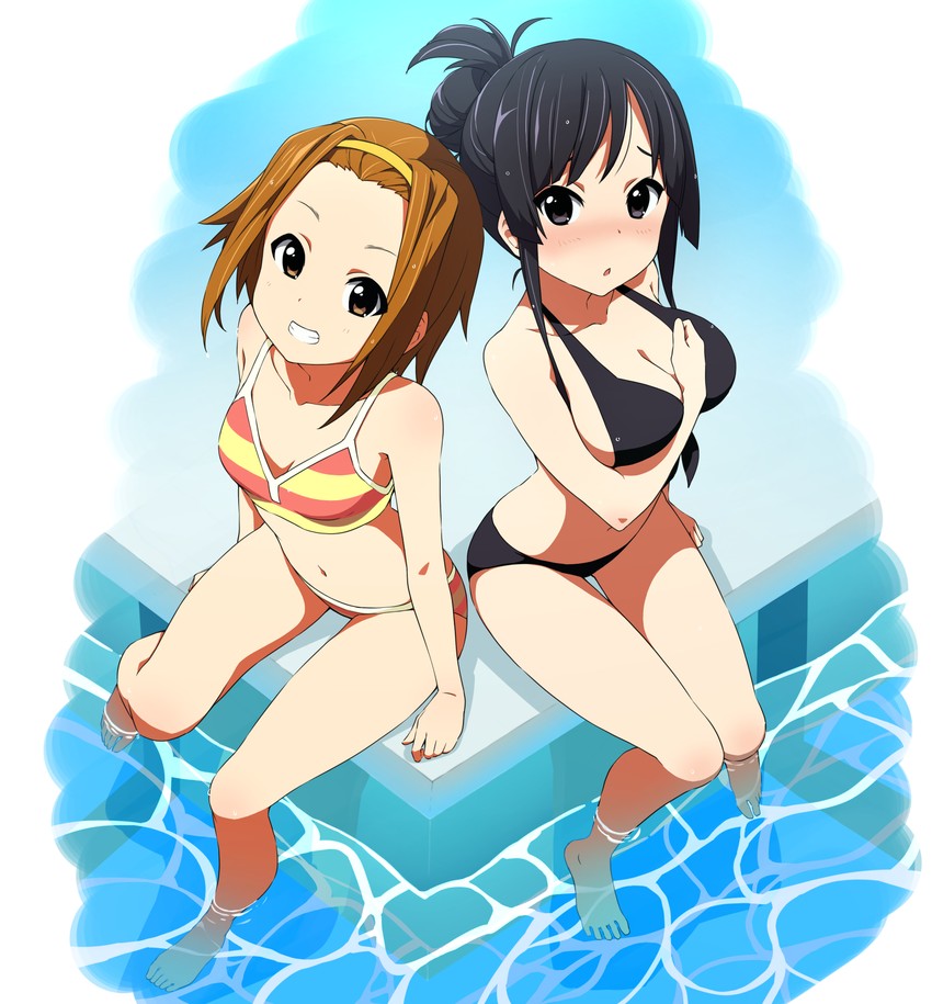akiyama mio and tainaka ritsu (k-on!) drawn by asanaya