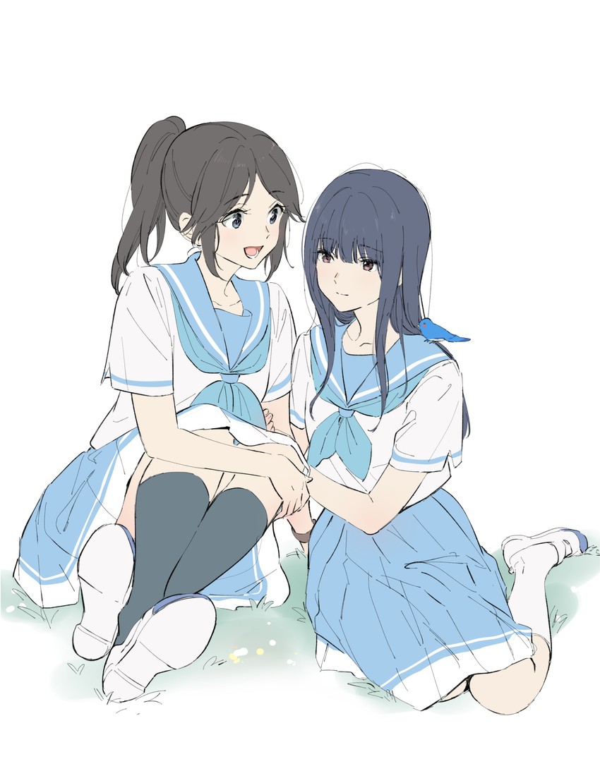 yoroizuka mizore and kasaki nozomi (hibike! euphonium and 1 more) drawn by taromarun