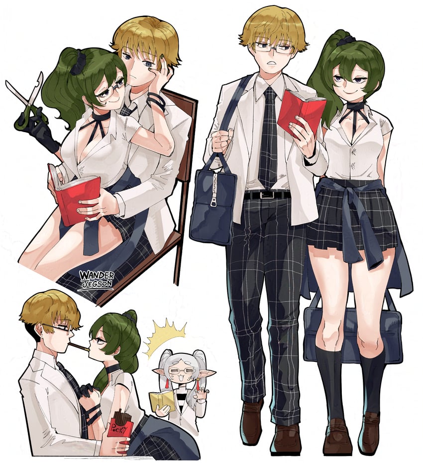 frieren, ubel, and land (sousou no frieren) drawn by wanderjegson