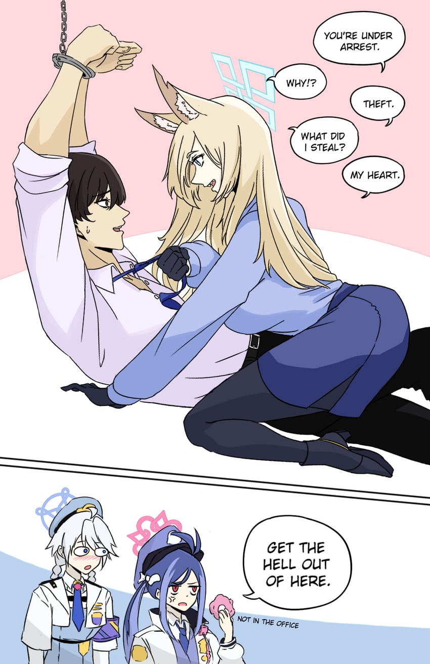 sensei, kanna, fubuki, and kirino (blue archive) drawn by maven_(madeinheaven_23)