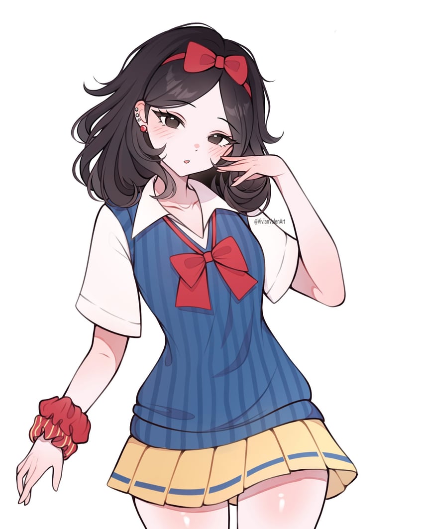 snow white (snow white and the seven dwarfs) drawn by vivianvalenart