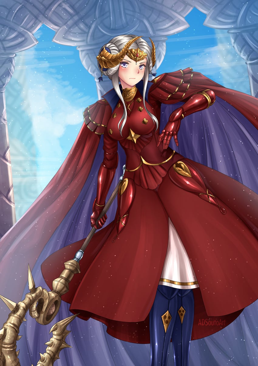 edelgard von hresvelg (fire emblem and 1 more) drawn by adsouto