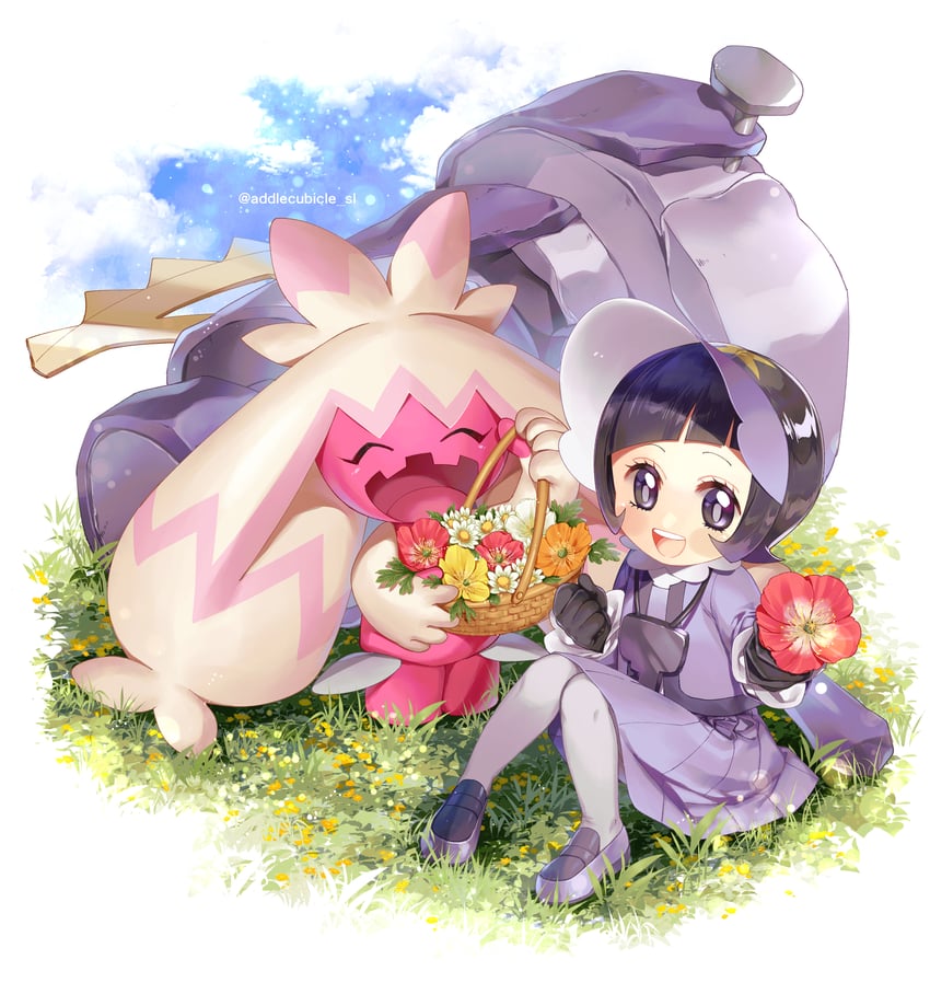 poppy and tinkaton (pokemon and 1 more) drawn by addlecubicle_sl