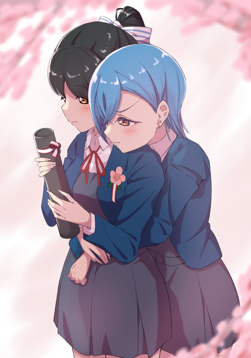 hazuki ren and wakana shiki (love live! and 1 more) drawn by buson_(buson0629)