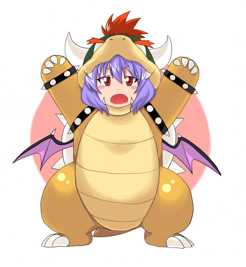 remilia scarlet and bowser (touhou and 1 more) drawn by ooike_teru