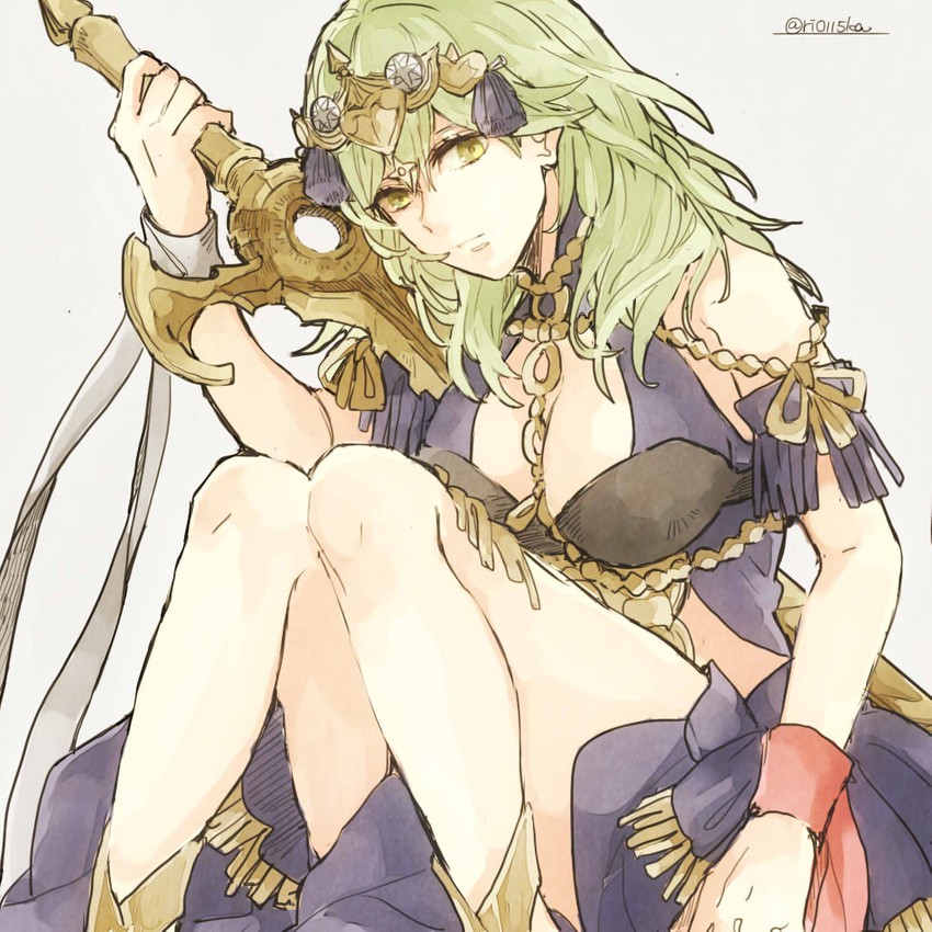 female byleth and sothis (fire emblem and 1 more) drawn by banira_(ri0115ka)