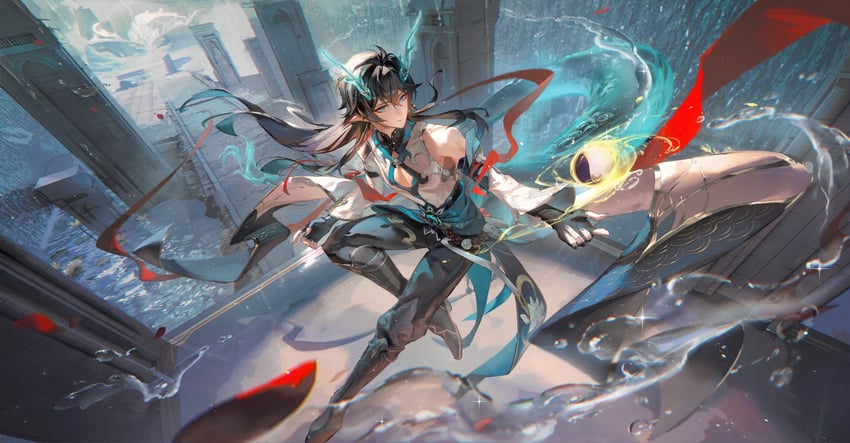 dan heng (honkai and 1 more) drawn by yunmaojan