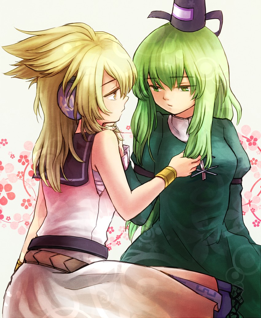toyosatomimi no miko and soga no tojiko (touhou) drawn by furorida