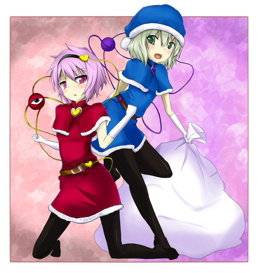 komeiji koishi and komeiji satori (touhou) drawn by yarareimu