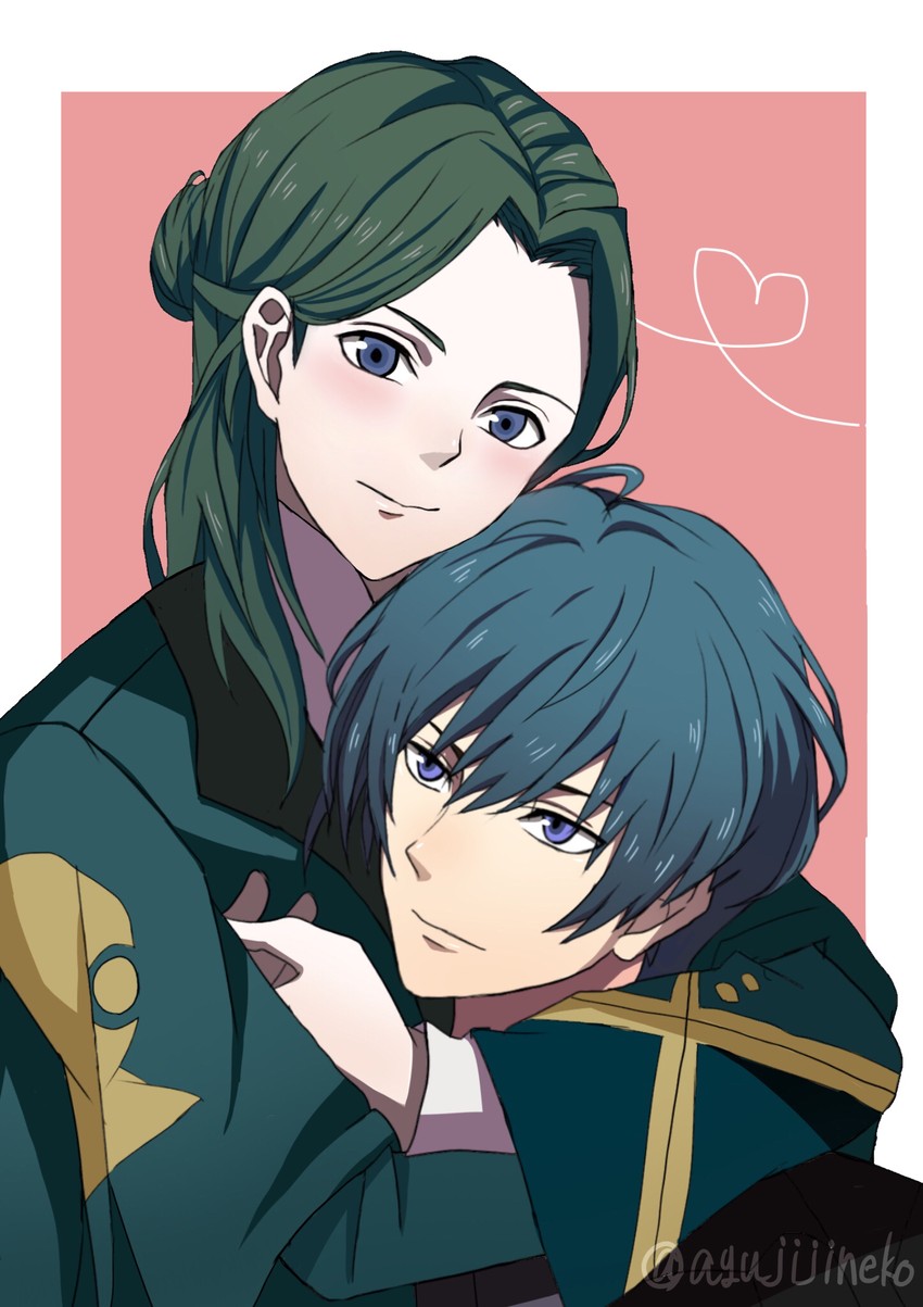 male byleth and linhardt von hevring (fire emblem and 1 more) drawn by ayujiji