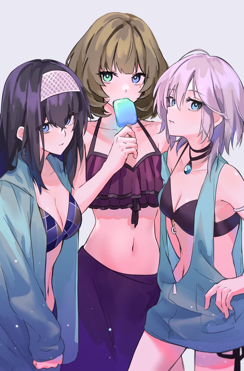 takagaki kaede, sagisawa fumika, and anastasia (idolmaster and 2 more) drawn by a_ruuuuuuuud