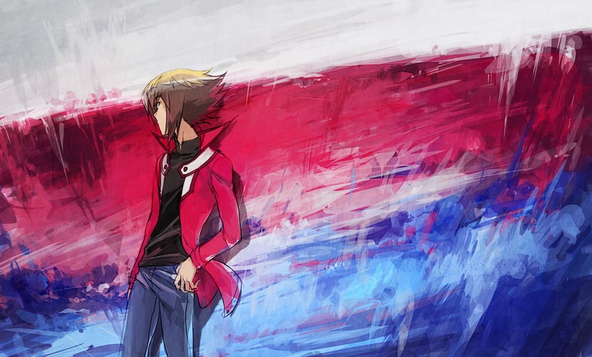yuki judai (yu-gi-oh! and 1 more) drawn by moribuden
