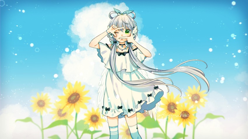 luo tianyi (vocaloid and 1 more) drawn by mizutamako