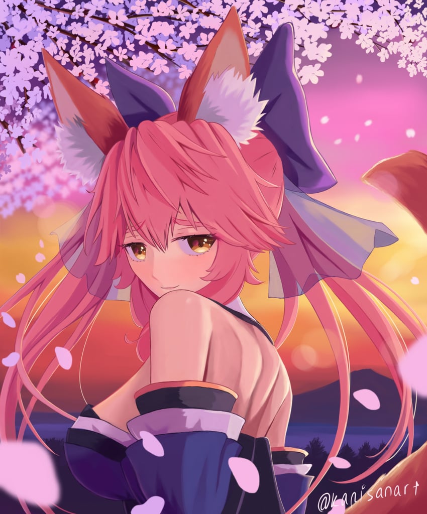 tamamo and tamamo no mae (fate and 1 more) drawn by kapi-san
