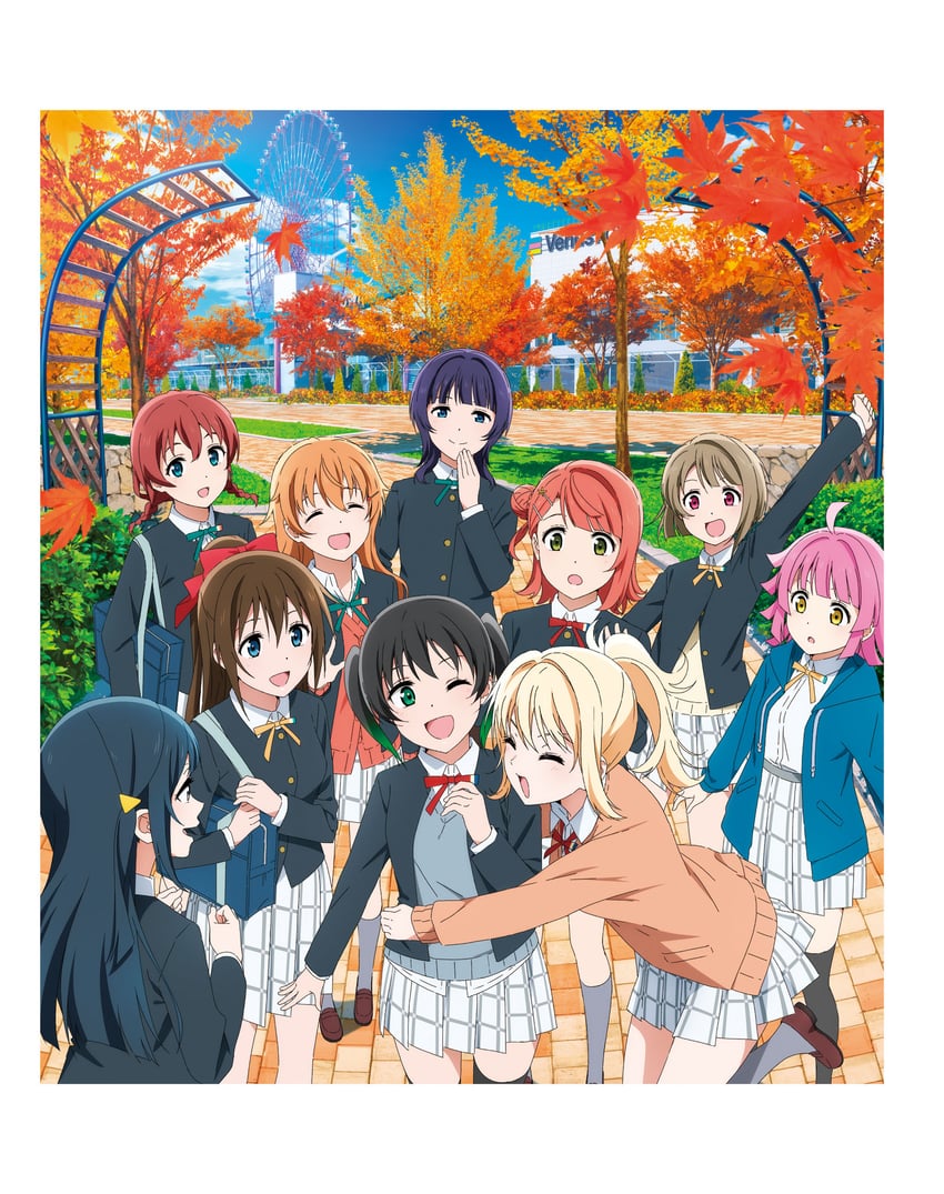 yuki setsuna, uehara ayumu, osaka shizuku, tennoji rina, nakasu kasumi, and 4 more (love live! and 1 more) drawn by yokota_takumi
