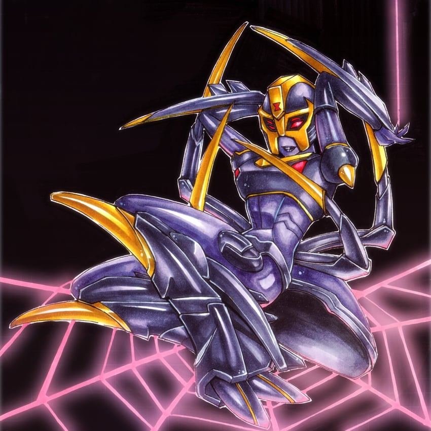blackarachnia (transformers and 1 more) drawn by hmsfurious47