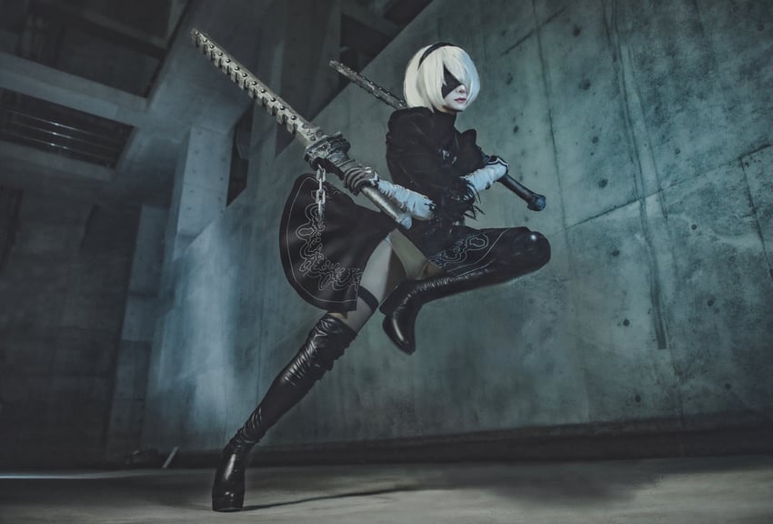 2b (nier and 1 more) drawn by puutin_cos