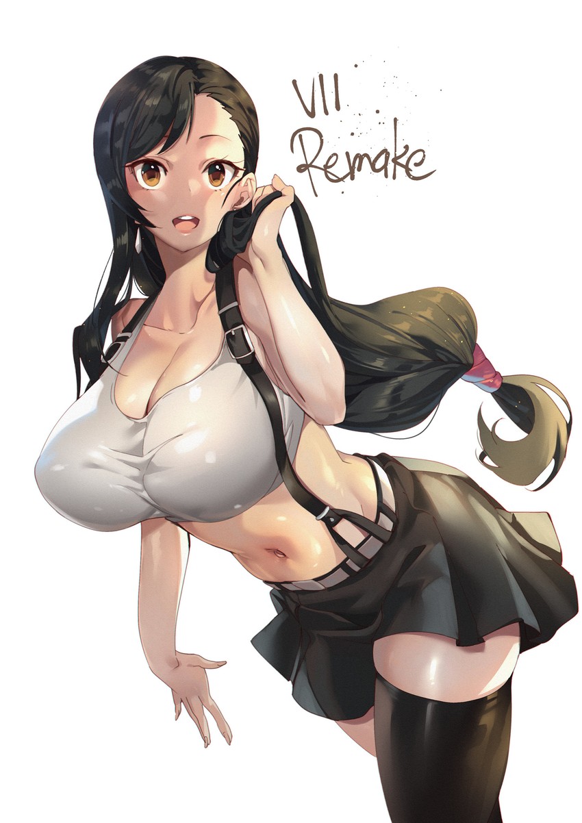 tifa lockhart (final fantasy and 2 more) drawn by tamada_heijun