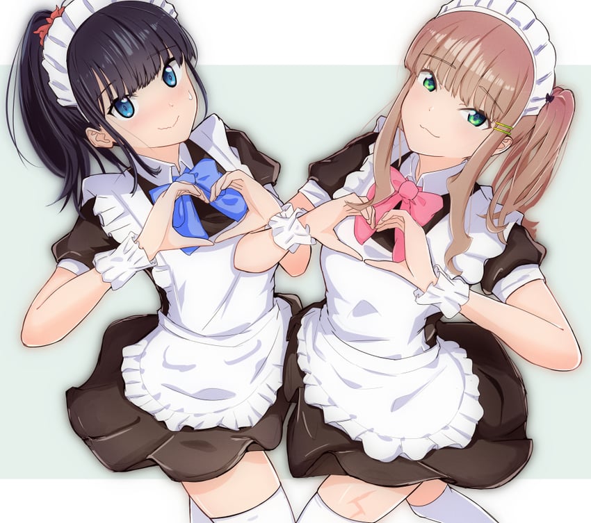 takarada rikka and minami yume (gridman universe and 2 more) drawn by rickey